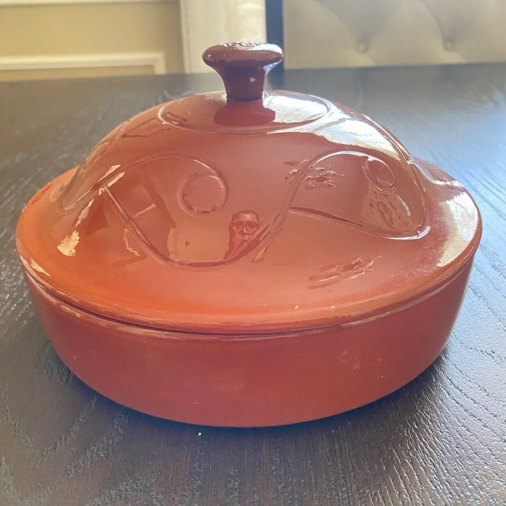 Wieland Ware Terracotta Orange Ceramic Lid - BRAND NEW